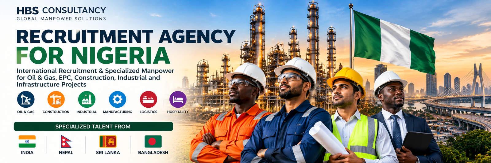 International recruitment agency for Nigeria sourcing specialized oil gas engineering and technical professionals